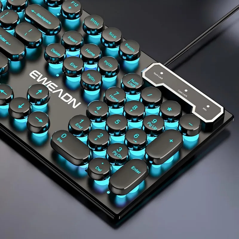 Wireless Gaming Mouse - Conjunto de Teclado y Ratón Mecánico
