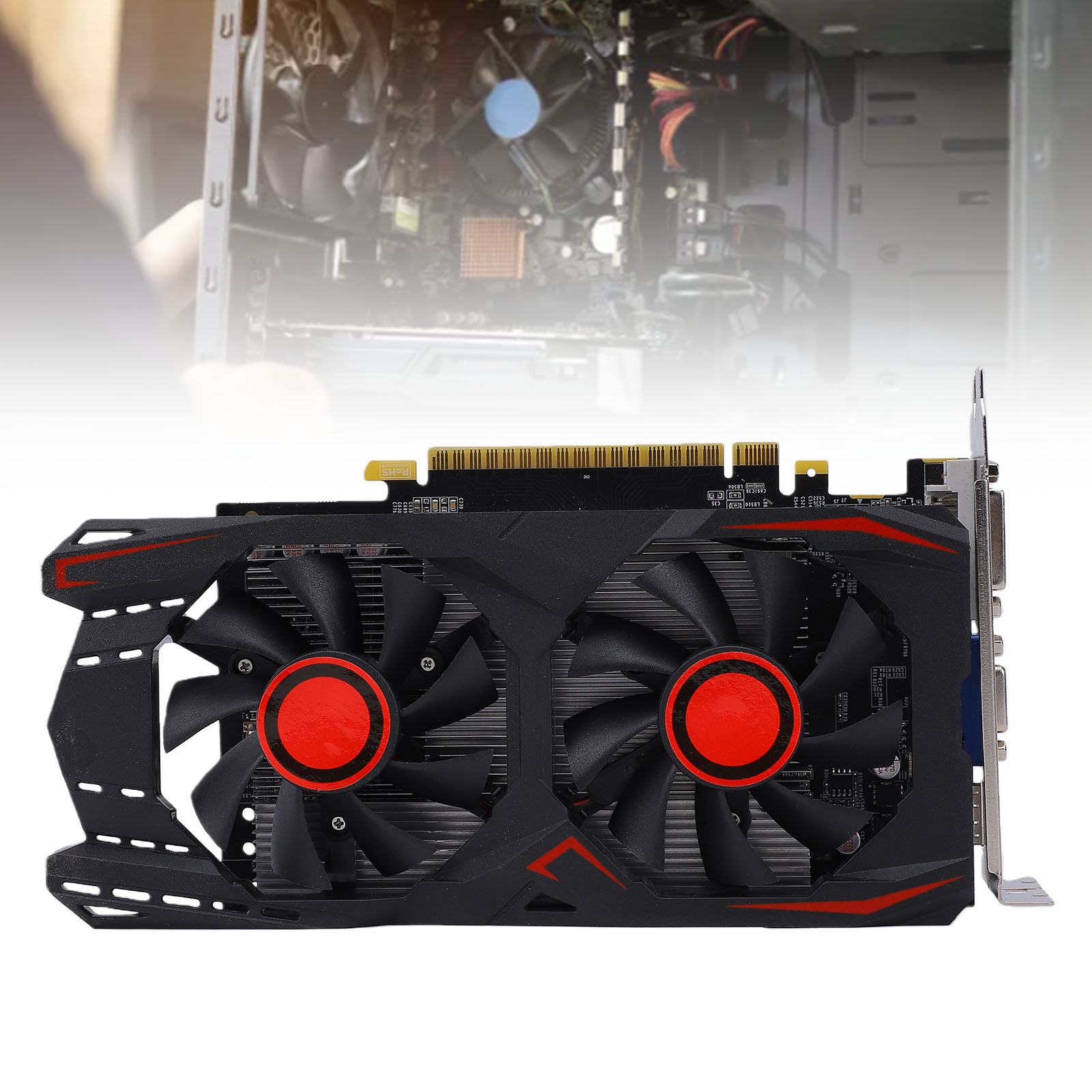Pc Gaming Graphics Card - Tarjeta gráfica 6GB GDDR5 192BIT doble