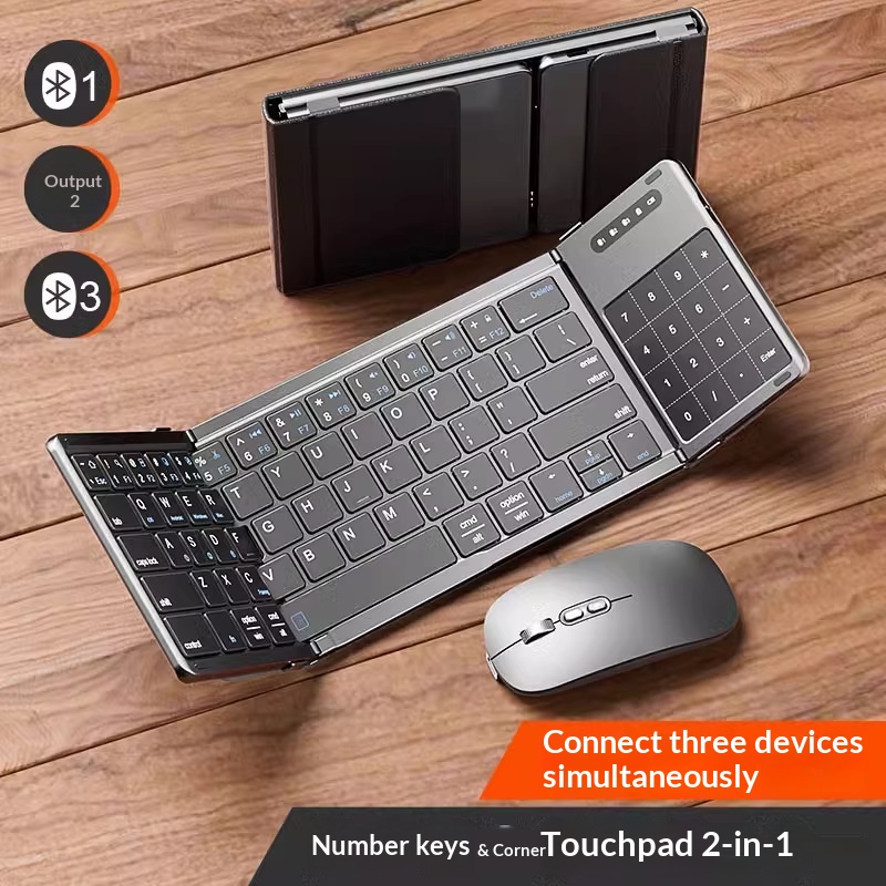 Wireless Gaming Mouse - Teclado inalámbrico Bluetooth plegable Mengzu con
