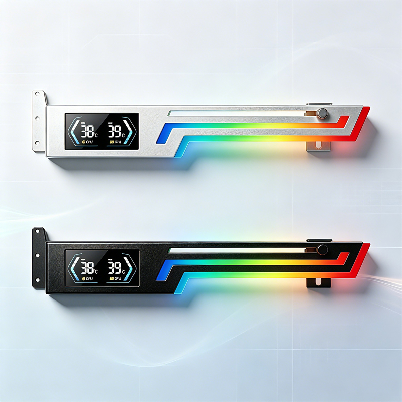 Pc Gaming Graphics Card - Soporte Horizontal Digital ARGB para Tarjeta