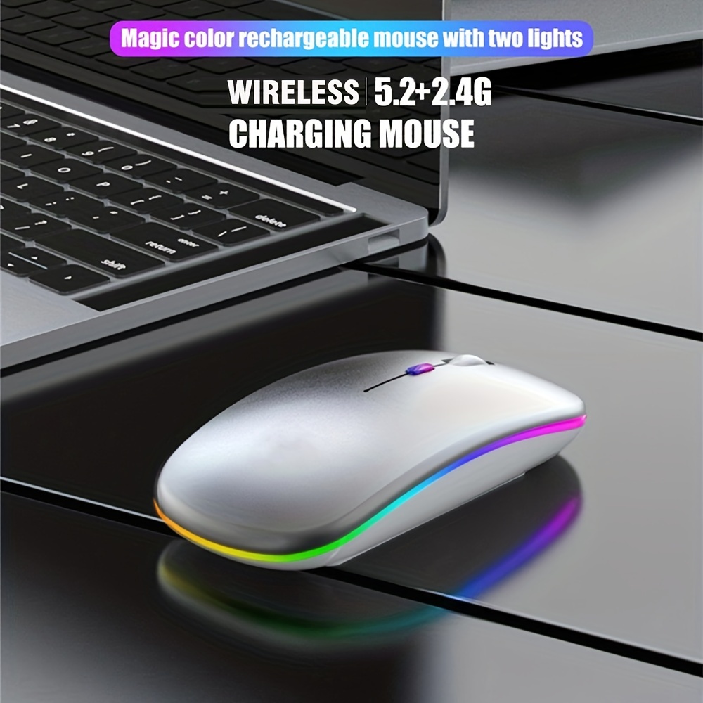 Ratón inalámbrico RGB recargab - Wireless Gaming Mouse reseña y precio