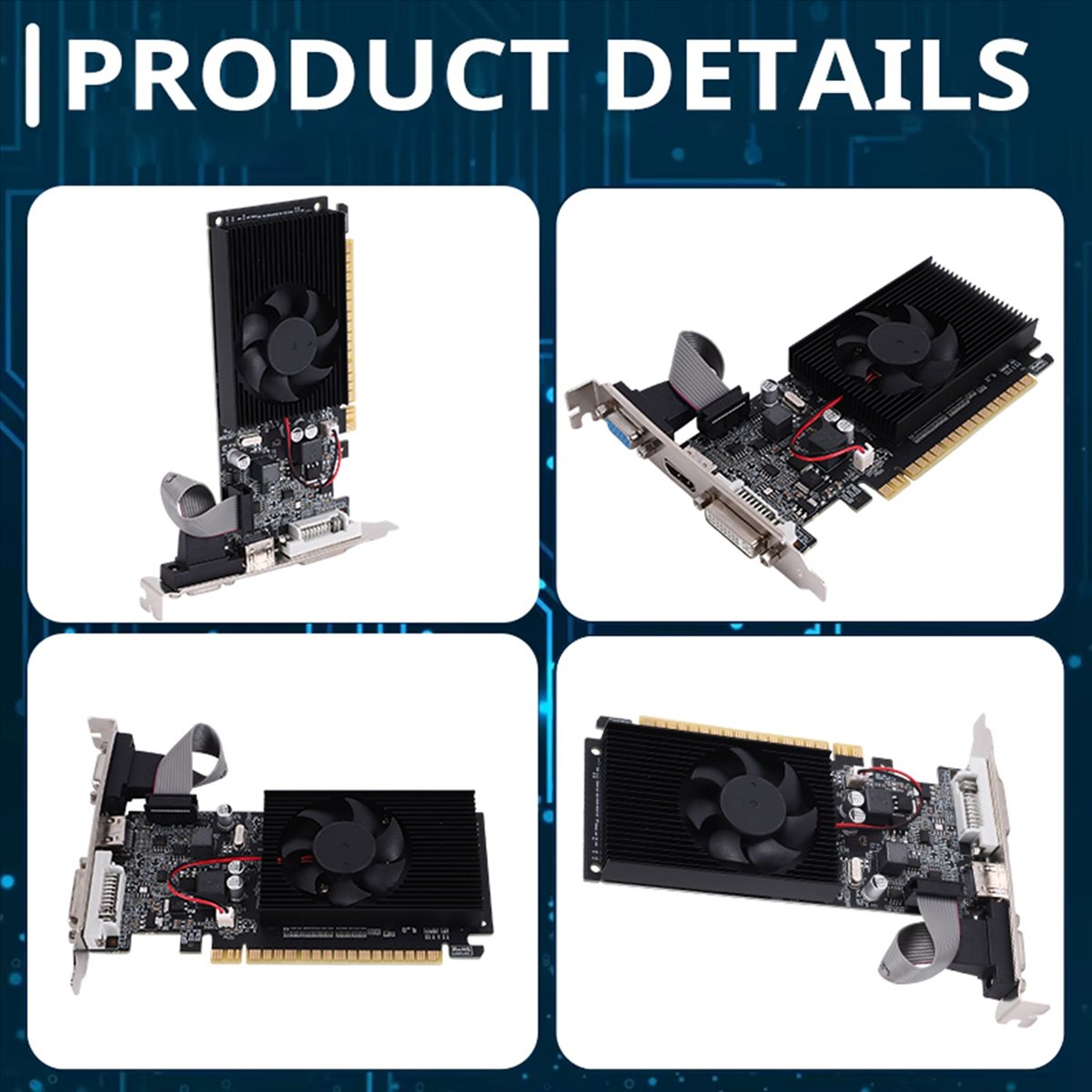Tarjeta Gráfica A49T GT 610 1G - Pc Gaming Graphics Card reseña y precio