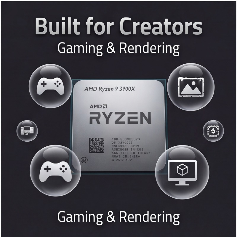 Procesador AMD Ryzen 9 3900X A - Amd Cpu Ryzen 9 reseña y precio