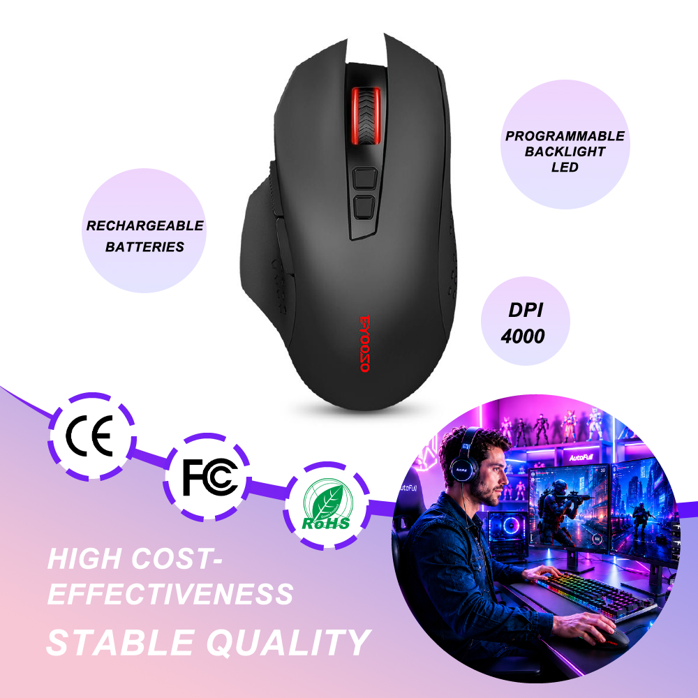 Ratón Inalámbrico para Juegos, - Wireless Gaming Mouse reseña y precio